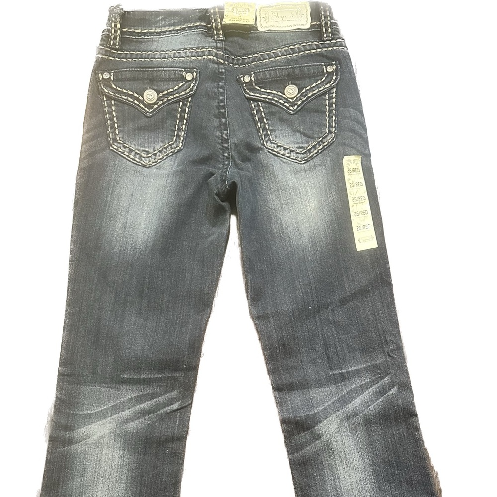 Brand new w/tags Shyanne indigo boot cut jeans 26 regular Anne fit